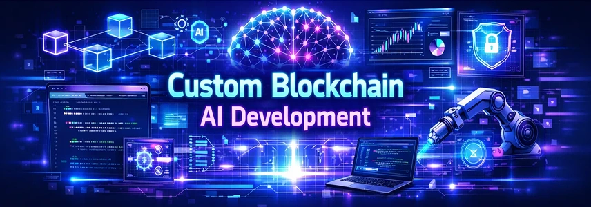 Custom blockchain AI development services